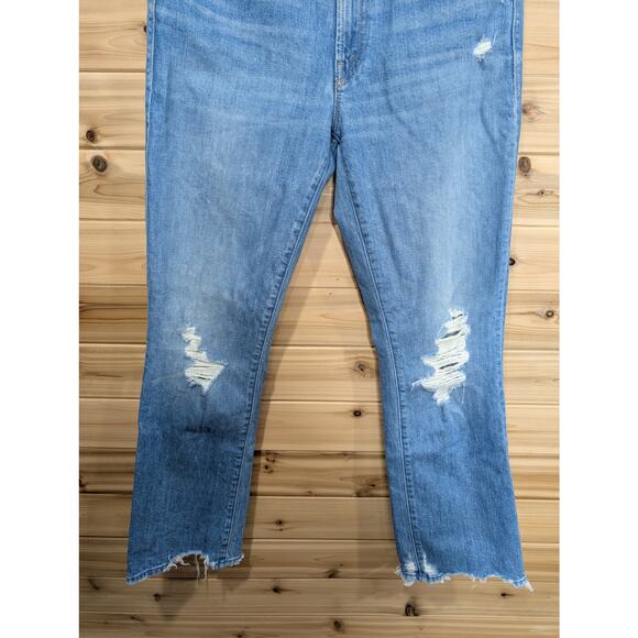 Mother Superior The Insider Ankle Chew Destroyed Bills Size 28 Jeans - Picture 3 of 15